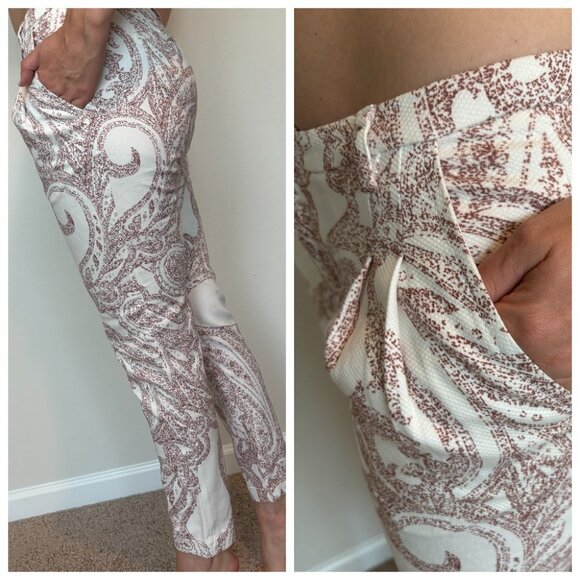 Bruno Manetti Italian Casual Light Paisley Trousers (like Etro) - Picture 3 of 7